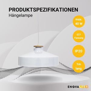Produktbild für Pendelleuchte Enovalite ELED700170, mit E27-Fassung