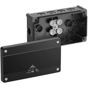 Abzweigdose Spelsberg Abox 025/2-L/sw, wasserdicht IP66, außen