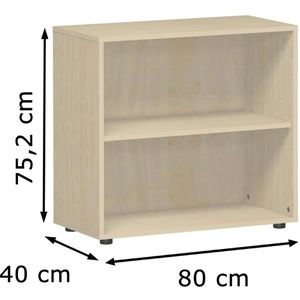 Produktbild für Aktenregal Geramöbel Flex, S-382001-A, aus Holz
