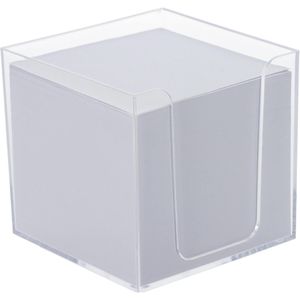 Zettelbox Westcott transparent, 9,7 x 9,7 cm