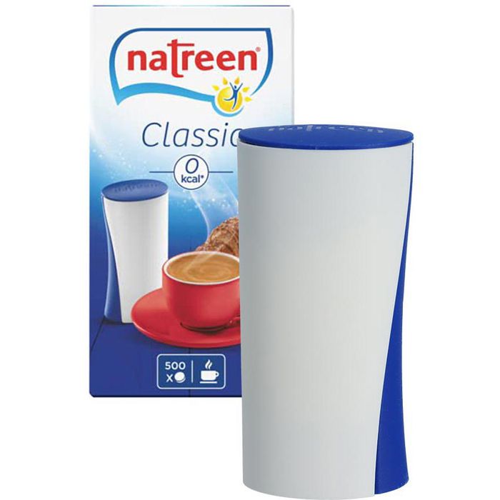 Natreen Süßstoff Classic, 500 Tabletten, im praktischen Tischspender – Böttcher AG