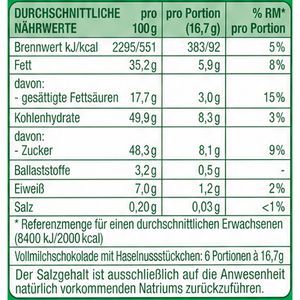 Produktbild für Tafelschokolade Gut&amp;Günstig Alpenrahm Haselnuss