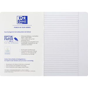 Produktbild für Schulheft Oxford Touch 400104369, ab 5. Klasse, A4