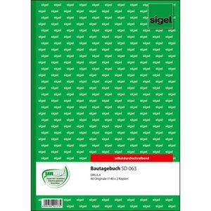 Produktbild für Bautagebuch Sigel SD063, A4