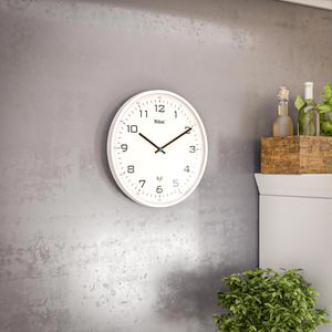 Produktbild für Wanduhr Mebus 13080, Kunststoff, analog, Funkuhr