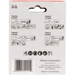 Produktbild für Multifunktionswerkzeug-Zubehör Makita Fliesen-Set, B-67496