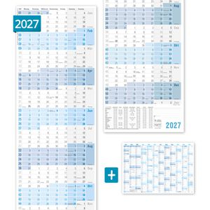 Produktbild für Plakatkalender Häfft 11438-2, Blau gefalzt, Jahr 2027