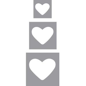 Produktbild für Motivstanzer Rayher 69102000 Herzen, 3er Set