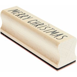 Produktbild für Motivstempel Rico-Design Paper Poetry Merry Christmas, Holz