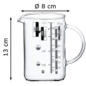 WMF Messbecher Glas 0,5 Liter Gourmet