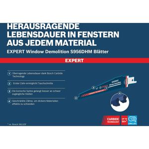 Produktbild für Säbelsägeblatt Bosch Expert Window Demolition S959DHM