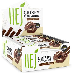 HEJ Proteinriegel Crispy Protein Bar Low Sugar, Crunchy Brownie, je 45g, 12 Riegel