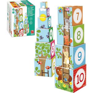 Produktbild für Motorikspielzeug Goula 55219, Stapelturm Wald