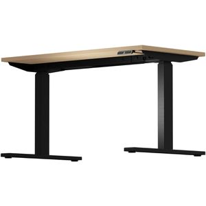 Produktbild für Schreibtisch Bisley E-WonderTech, eiche / schwarz