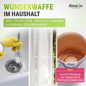 Produktbild für Fleckenentferner AlmaWin Sauerstoffbleiche, Bio, vegan, Pulver