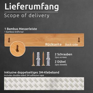 Produktbild für Magnetleiste ECENCE 81010114, aus Bambus