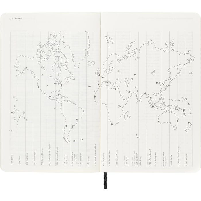 Moleskine Buchkalender Large, Jahr 2023, Notizkalender, 1 Woche auf 2