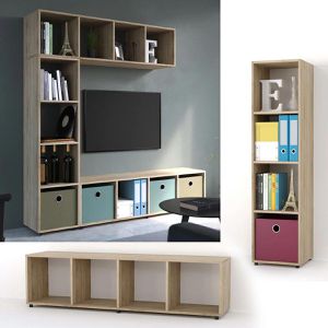 Produktbild für Bücherregal Vicco Ludus, sonoma eiche