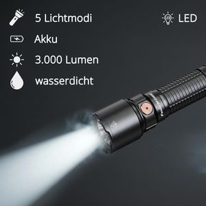 Produktbild für Taschenlampe Fenix WF25RM, LED, aufladbar