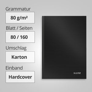 Produktbild für Notizbuch Leitz Solid, 46670095, Karton Hardcover