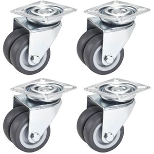Möbelrolle SO-TECH 130312, mit Anschraubplatte, 4 Stück
