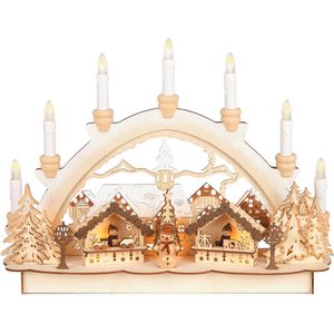 Produktbild für Schwibbogen BRUBAKER 5041, Weihnachtsmarkt