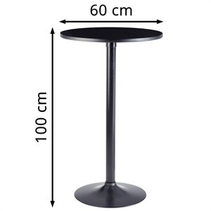 Produktbild für Stehtisch Wohnling WL6.192, schwarz