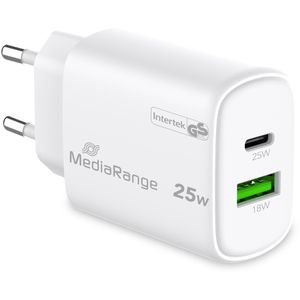 Produktbild für USB-Ladegerät MediaRange MRMA112-2, 25 Watt