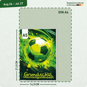 Produktbild für Schülerkalender Häfft Grundschul-Hausaufgabenheft Fußball