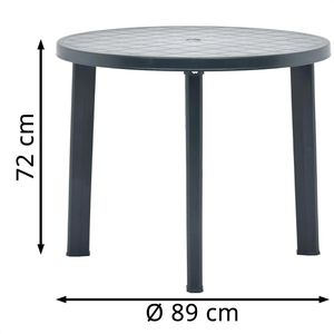 Produktbild für Gartentisch vidaXL 48806, Kunststoff