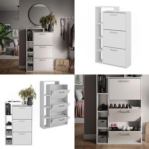 Produktbild für Schuhschrank Vicco Orlando, weiß