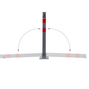 Produktbild für Absperrpfosten Relaxdays 10020092483, grau, aus Metall