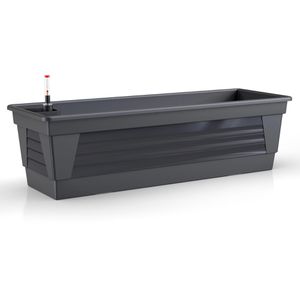 Produktbild für Blumenkasten Plastard Milano 80, anthrazit