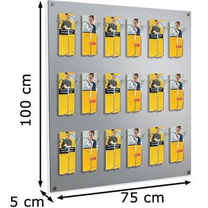Produktbild für Prospekthalter Kerkmann 6203, Focus, alusilber