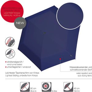 Produktbild für Regenschirm Knirps US.050 Ultra Light Slim Manual, sturmfest