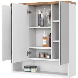 Produktbild für Spiegelschrank Vicco Eden, weiß hochglanz