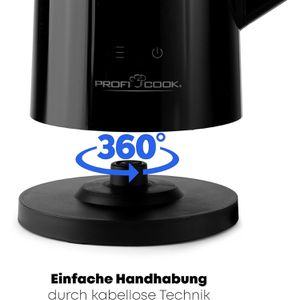 Produktbild für Wasserkocher Proficook PC-WKS 1243, schwarz
