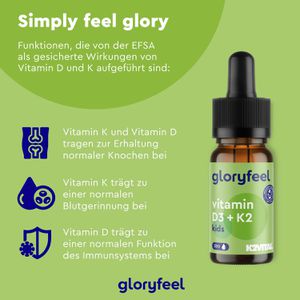 Produktbild für Vitamin-D gloryfeel Kids, 50 ml, für 300 Tropfen