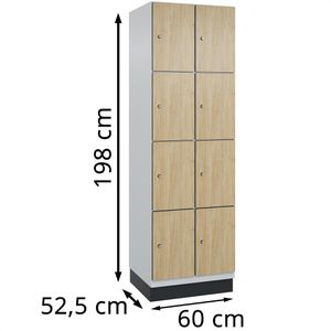 Produktbild für Schließfachschrank CP-Möbel Cambio, eiche