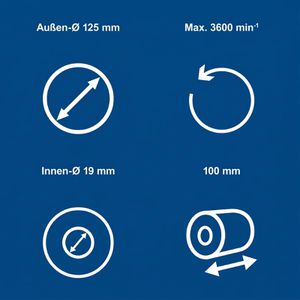 Produktbild für Schleifbürste Scheppach 7903800718, Messingdrahtbürste
