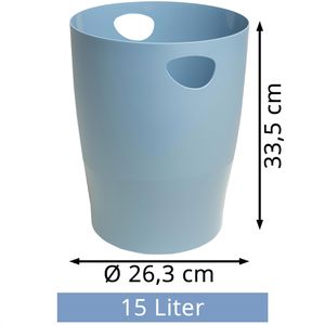 Produktbild für Papierkorb Exacompta 45370D, ECOBIN AutentiK, blau