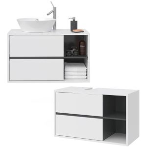 Produktbild für Waschbeckenunterschrank Vicco Viola, hängend