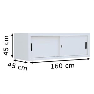 Produktbild für Aufsatzschrank Lüllmann 550377, weiß