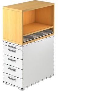 Aufsatzschrank Hammerbacher SCA1, buche