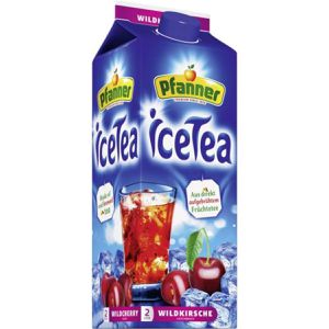 Produktbild für Eistee Pfanner Wildkirsche, im Tetrapack