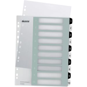 Register Leitz 1215-00-00 WOW, A4 Überbreite, 1-10