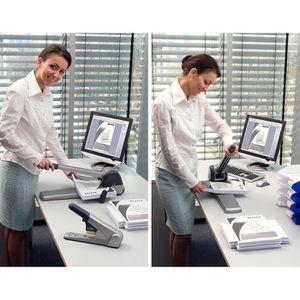 Produktbild für Locher Leitz 5182-00-84, Superlocher, silber