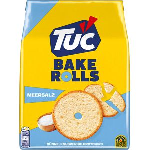 TUC Brotchips Bake Rolls, Meersalz, 150g