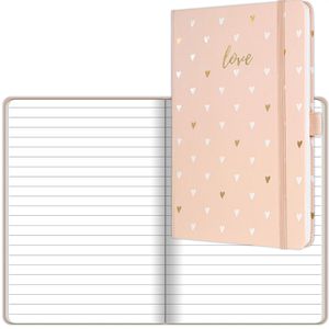 Produktbild für Notizbuch Sigel Jolie Rose Love, JN33, Karton Hardcover