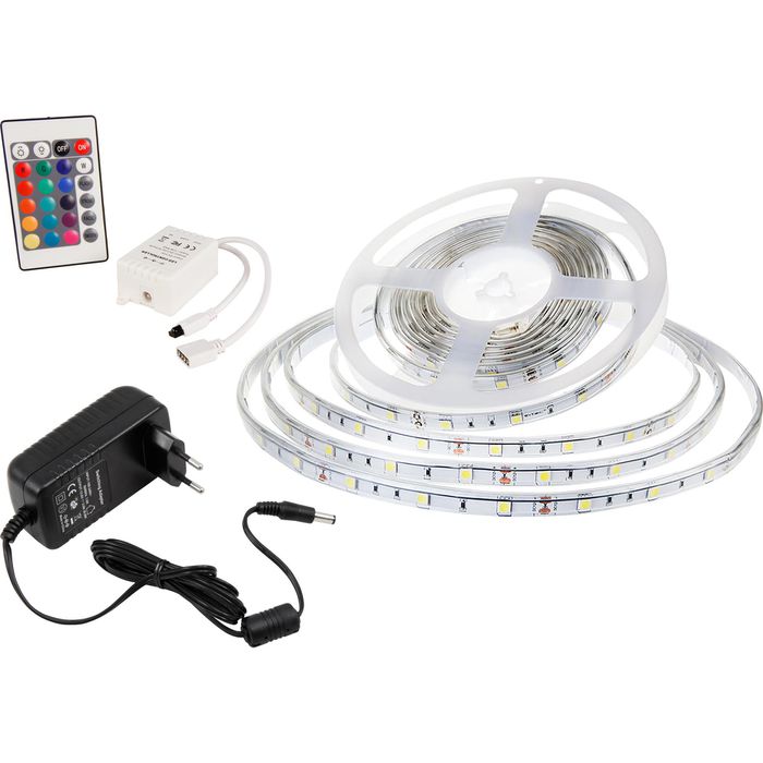McShine LED-Streifen dimmbar, RGB, für außen (IP65), mit